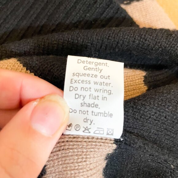 Van Kukil Women's Striped Cashmere Turtleneck Old Money Quiet Luxury, Size XS - Picture 5 of 8